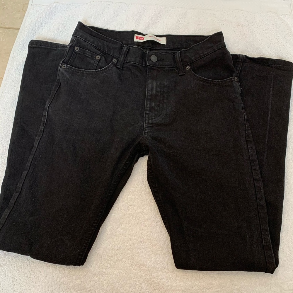 Levi’s 510 Skinny Jeans Boys size 18R, Black.